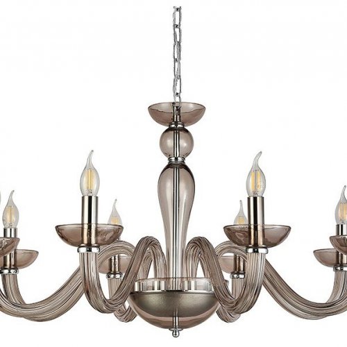 Подвесная люстра Newport ARLETTE 8648/С chrome coffee Подвесная люстра Newport ARLETTE 8648/С chrome coffee