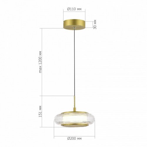 Подвесной светодиодный светильник ST Luce Frittela SL6239.203.01