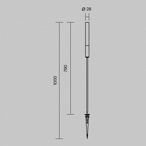 Грунтовый светильник Maytoni Flare O487FL-L3GF3K1