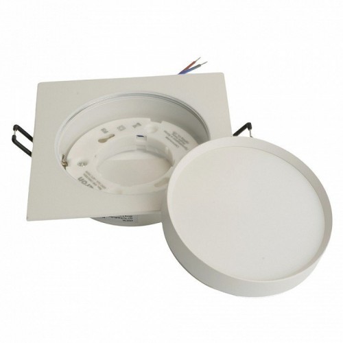 Светильник встраиваемый Feron DL506 потолочный GX53 белый квадрат 51358