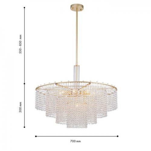 Потолочная люстра Fringe 4762-9P