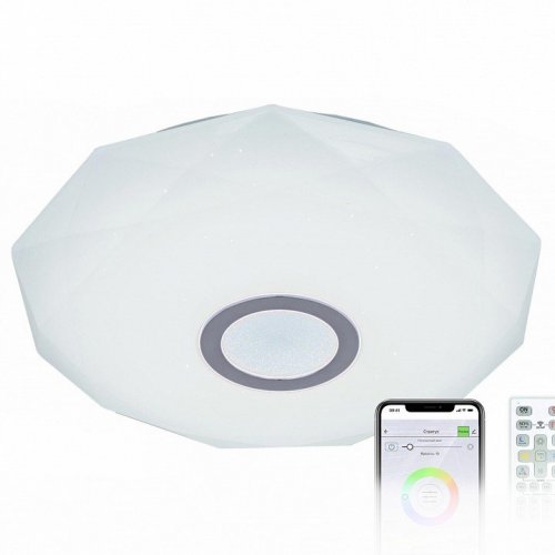 Потолочный светодиодный светильник Citilux Диамант Смарт RGB CL713A30G Потолочный светодиодный светильник Citilux Диамант Смарт RGB CL713A30G