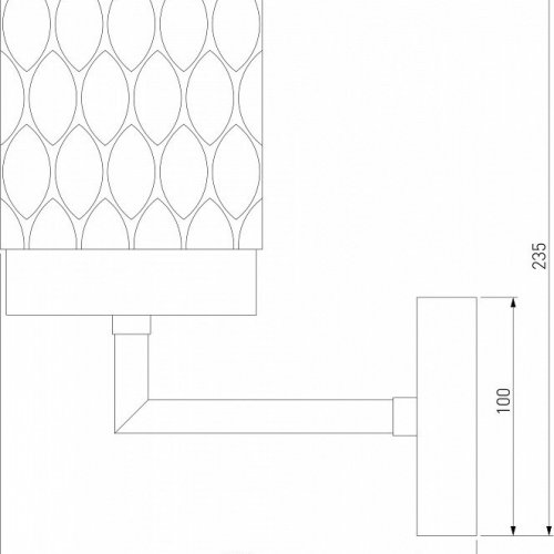 Бра Eurosvet Calle 60127/1 хром