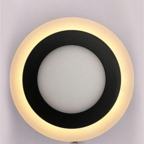 Настенно-потолочный светодиодный светильник Elvan NLS-500R-6/3-WW/NH-Bk