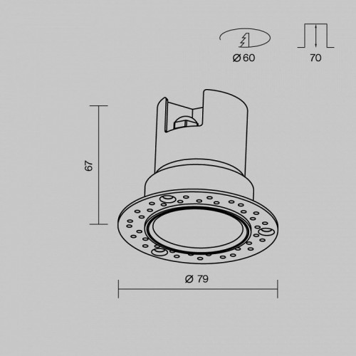 Встраиваемый светильник уличный Maytoni Grit O501DL-L5B3K Встраиваемый светильник уличный Maytoni Grit O501DL-L5B3K