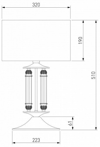 Настольная лампа Eurosvet Adagio 01045/1 сатин-никель