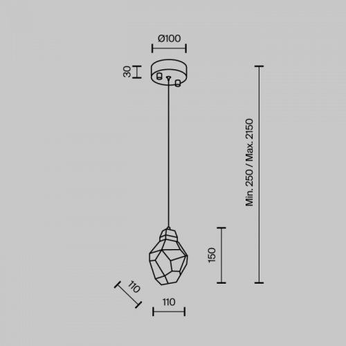 Подвесной светильник MODELUX ML.88971.1 BS