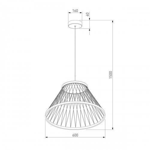 Подвесной светодиодный светильник Eurosvet Cesta 40017/1 LED коричневый Подвесной светодиодный светильник Eurosvet Cesta 40017/1 LED коричневый