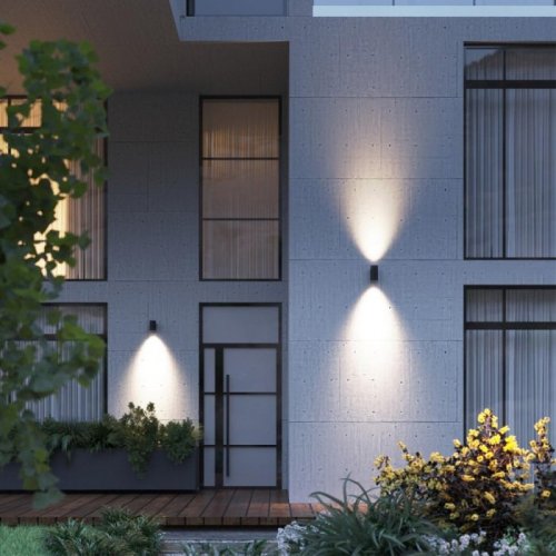 Уличный настенный светодиодный светильник Odeon Light Nature Long 7142/24WL