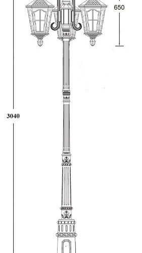 Наземный фонарь Oasis Light ALBORG 79710B/18 E7 Bl