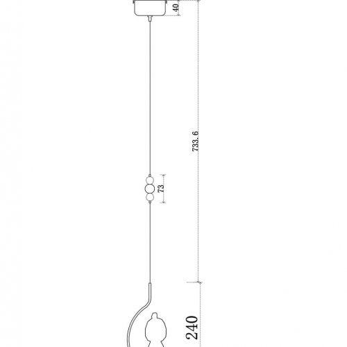 Подвесной светильник Sophie LE1077/1S TR