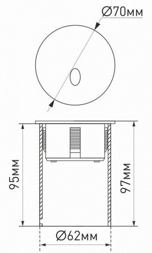 Встраиваемый светильник уличный Arlight GAP 031166