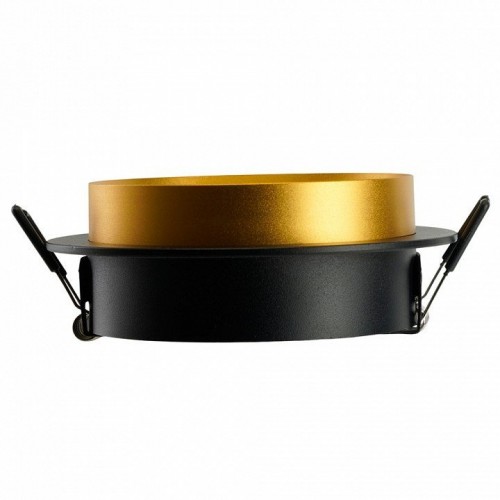 Светильник встраиваемый Feron DL507 потолочный GX53 черный + золото круг 51356