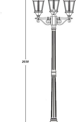 Наземный фонарь Oasis Light ASTORIA 2 91408LB Gw