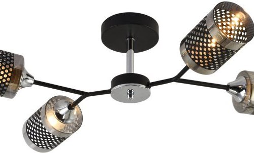 Потолочная люстра 01405-3.3-04B BK+CR Потолочная люстра 01405-3.3-04B BK+CR