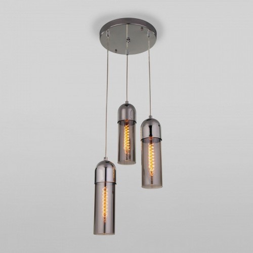 Подвесная люстра Eurosvet Airon 50180/3 дымчатый Подвесная люстра Eurosvet Airon 50180/3 дымчатый