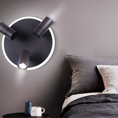 Спот Ambrella light Wall 7 FW265/3 SCF кофе песок LED 6400K+4200K 16W+3W*3 D280*120