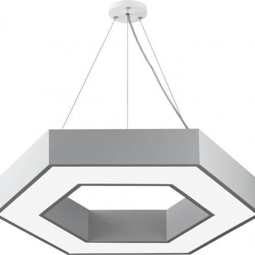 Подвесной светодиодный светильник Geometria ЭРА Hexagon SPO-124-W-40K-051 51Вт 4000К белый Б0050556