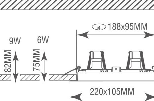 Точечный светильник Donolux Lumme DL18615/02WW-SQ Champagne/Black