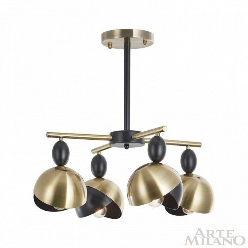 Потолочная люстра Arte Milano 271307/4 BK/GD