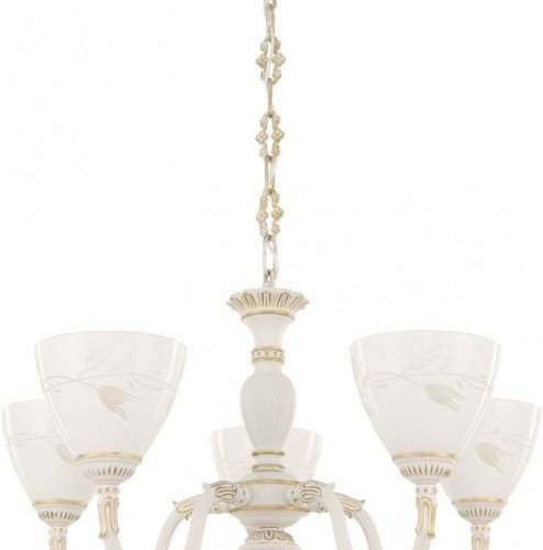 Подвесная люстра AM343837 347837/5 WT+G Подвесная люстра AM343837 347837/5 WT+G