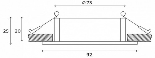 Встраиваемый светильник Hesby Lighting Breeze HSBL_0099