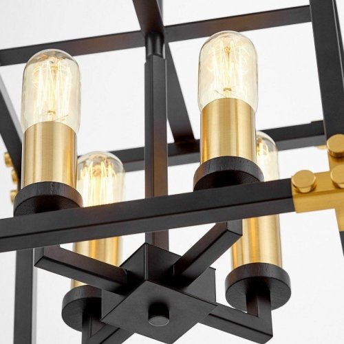 Подвесная люстра Lumina Deco Waldorf LDP 1140-4 BK+MD