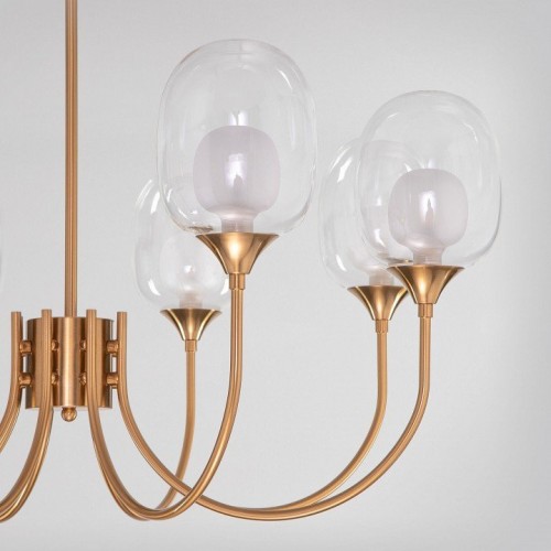 Потолочная люстра Eurosvet Spritz 70217/8 латунь Потолочная люстра Eurosvet Spritz 70217/8 латунь