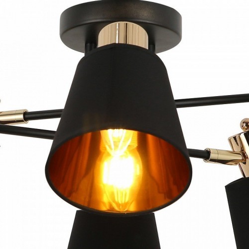 Потолочная люстра Illumico IL6116-6COU-79 BK GD Abelie Потолочная люстра Illumico IL6116-6COU-79 BK GD Abelie