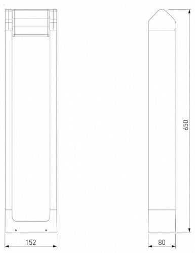 Наземный высокий светильник Elektrostandard DORS 35163/F