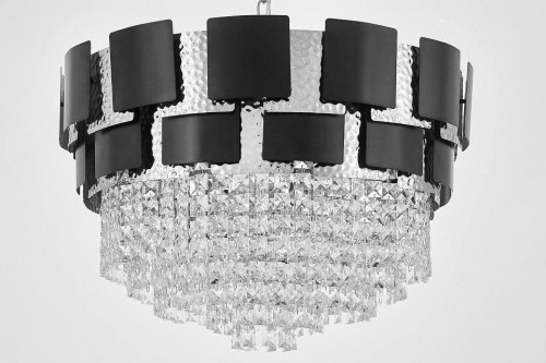 Подвесная люстра Lumina Deco Molina LDP 7045-600 BK+CHR Подвесная люстра Lumina Deco Molina LDP 7045-600 BK+CHR