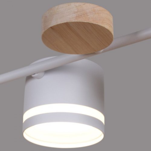 Потолочная люстра  68730-0.3-10 GX53 WH+WOOD