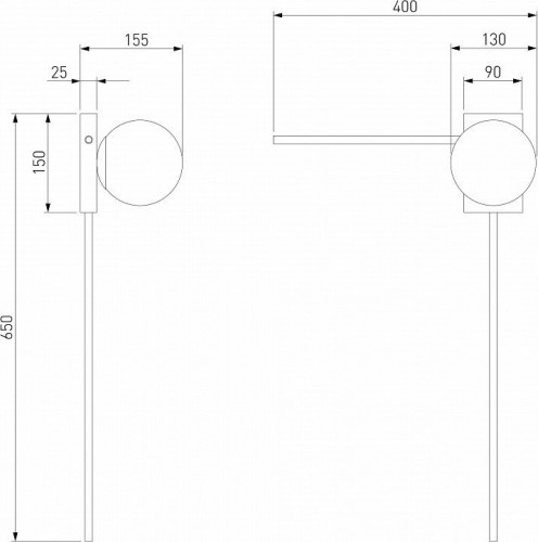 Настенный светильник Eurosvet Fredo 40034/1 белый