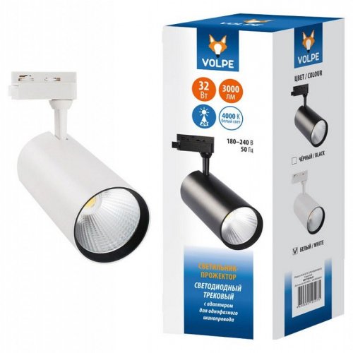 Трековый светодиодный светильник (UL-00005941) Volpe ULB-Q276 32W/4000К White Трековый светодиодный светильник (UL-00005941) Volpe ULB-Q276 32W/4000К White
