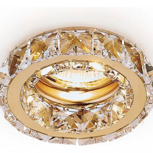 Встраиваемый светильник Ambrella light Crystal K112 CL/G
