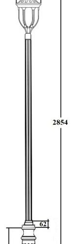 Наземный фонарь GENUYA 92110 B2 Bl