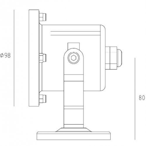 Грунтовый светильник Oasis Light HUMBERG W77164 SS