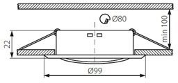 Точечные светильники Kanlux ALOR DTO-B 26796