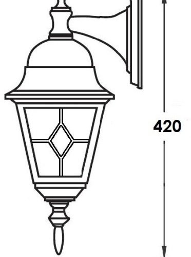 Настенный фонарь уличный QUADRO M lead GLASS 79902MlgW/04 Bl Настенный фонарь уличный QUADRO M lead GLASS 79902MlgW/04 Bl