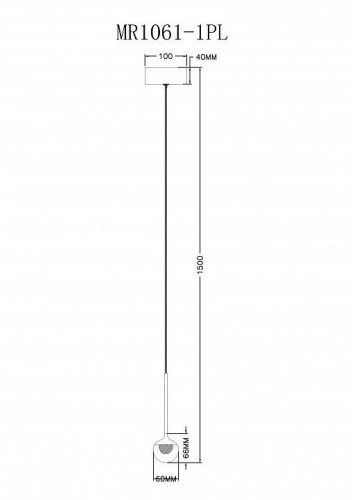 Подвесной светильник MyFar Kollins MR1061-1PL