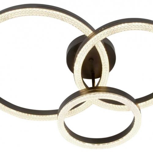 Светильник потолочный светодиодный ЭРА Модерн Bloom CLL-1-110W 3K-6K RC BK с ДУ черный Б0069754