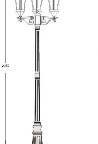 Наземный фонарь Oasis_Light ASTORIA 1 L 91309LB Bl