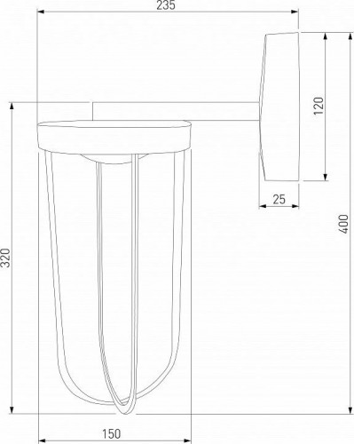 Светильник на штанге Elektrostandard Ritz Ritz (35183/D) черный