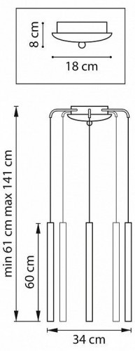 Подвесной светильник Lightstar Tubo L5T747343