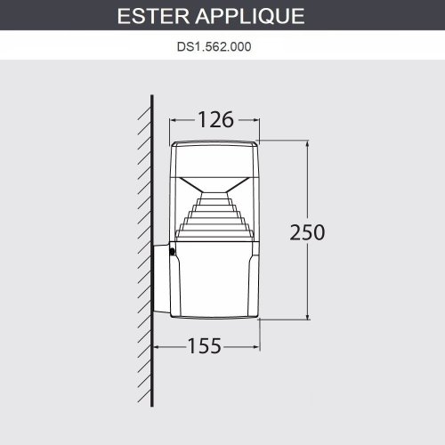 Настенный светильник уличный Ester DS1.562.000.WXD1L