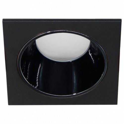 Светильник встраиваемый Feron DL3112 потолочный MR16 G5.3  черный + черный хром 51408