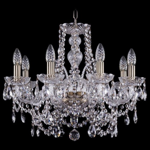 Подвесная люстра Bohemia Ivele Crystal 1411/8/195/Pa Подвесная люстра Bohemia Ivele Crystal 1411/8/195/Pa