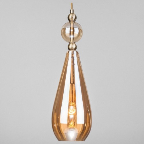 Подвесной светильник Eurosvet Ilario 50202/1 янтарный