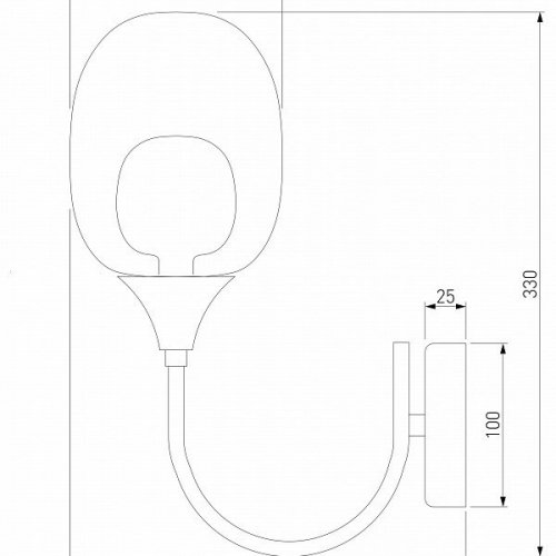 Бра Spritz 70218/1 латунь