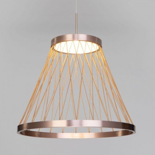 Подвесной светодиодный светильник Eurosvet Cesta 40016/1 LED коричневый Подвесной светодиодный светильник Eurosvet Cesta 40016/1 LED коричневый